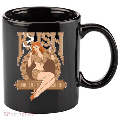 Sexy Lady Kush Smoke Marijuana 11oz C Handle Ceramic Mug