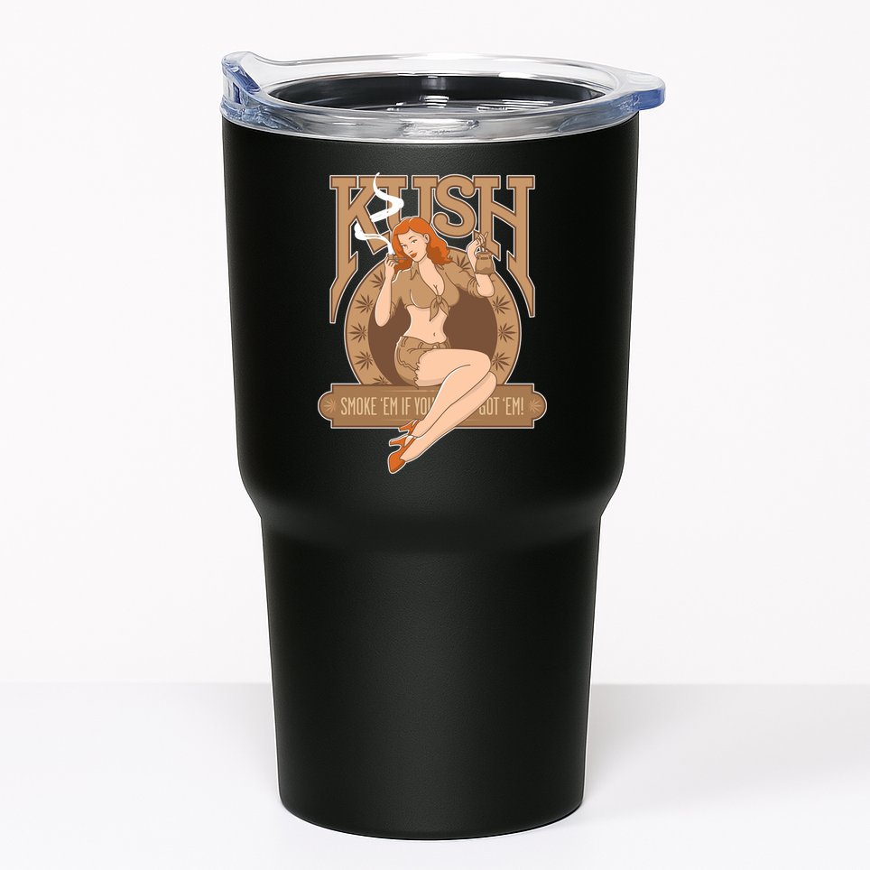 Sexy Lady Kush Smoke Marijuana Tumbler