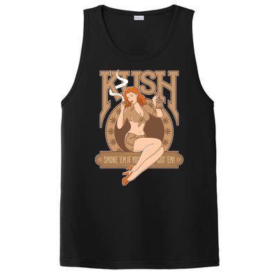 Sexy Lady Kush Smoke Marijuana PosiCharge Competitor Tank