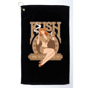 Sexy Lady Kush Smoke Marijuana Platinum Collection Golf Towel