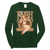 Sexy Lady Kush Smoke Marijuana Long Sleeve Shirt