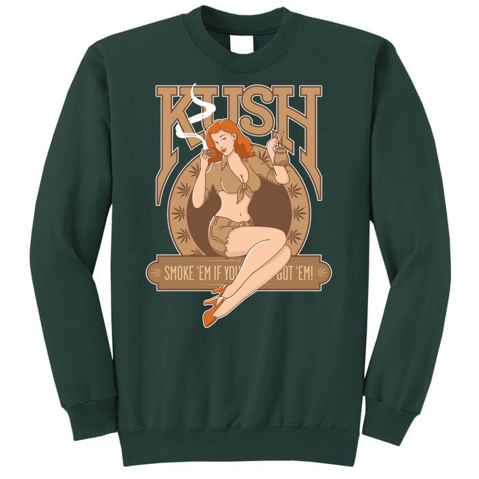 Sexy Lady Kush Smoke Marijuana Sweatshirt