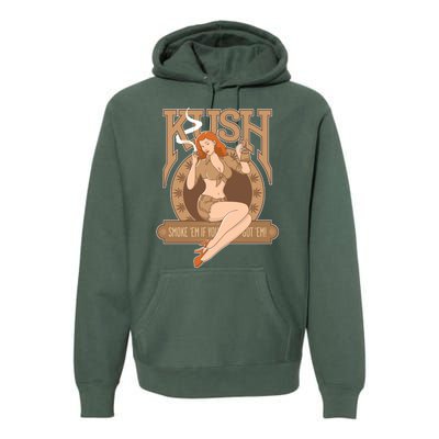 Sexy Lady Kush Smoke Marijuana Premium Hoodie