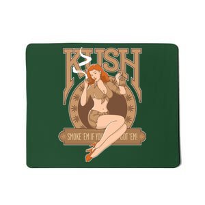 Sexy Lady Kush Smoke Marijuana Mousepad