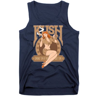 Sexy Lady Kush Smoke Marijuana Tank Top