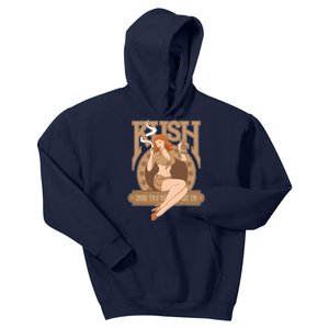 Sexy Lady Kush Smoke Marijuana Kids Hoodie