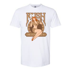 Sexy Lady Kush Smoke Marijuana Softstyle CVC T-Shirt