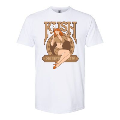 Sexy Lady Kush Smoke Marijuana Softstyle CVC T-Shirt