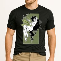 Sexy Lady Smoking Cannabis Dress Performance Shirt
