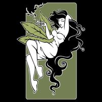 Sexy Lady Smoking Cannabis Dress Performance Shirt