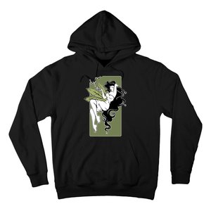 Sexy Lady Smoking Cannabis Dress Hoodie