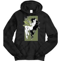 Sexy Lady Smoking Cannabis Dress Tie Dye Hoodie