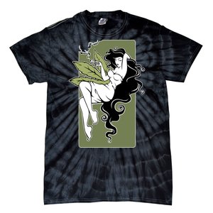 Sexy Lady Smoking Cannabis Dress Tie-Dye T-Shirt