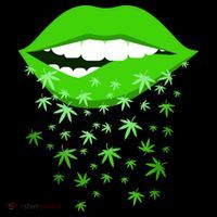Sexy Lips Cannabis Marijuana Weed Apron