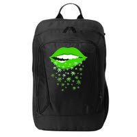 Sexy Lips Cannabis Marijuana Weed City Backpack