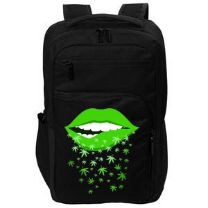 Sexy Lips Cannabis Marijuana Weed Impact Tech Backpack