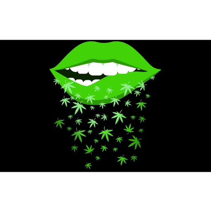 Sexy Lips Cannabis Marijuana Weed Bumper Sticker