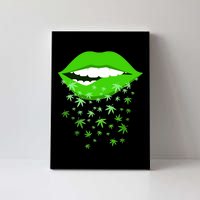 Sexy Lips Cannabis Marijuana Weed Canvas