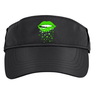 Sexy Lips Cannabis Marijuana Weed Adult Drive Performance Visor