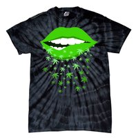 Sexy Lips Cannabis Marijuana Weed Tie-Dye T-Shirt