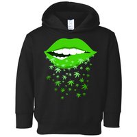 Sexy Lips Cannabis Marijuana Weed Toddler Hoodie