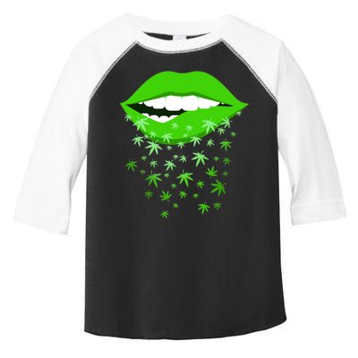 Sexy Lips Cannabis Marijuana Weed Toddler Fine Jersey T-Shirt