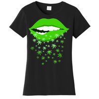 Sexy Lips Cannabis Marijuana Weed Women's T-Shirt