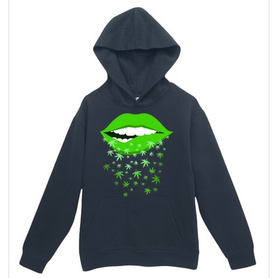 Sexy Lips Cannabis Marijuana Weed Urban Pullover Hoodie