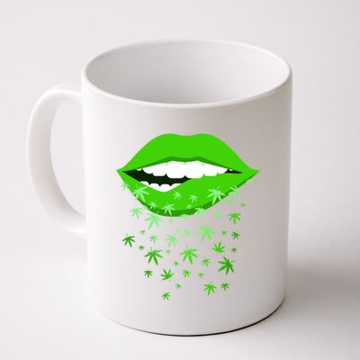 Sexy Lips Cannabis Marijuana Weed Coffee Mug