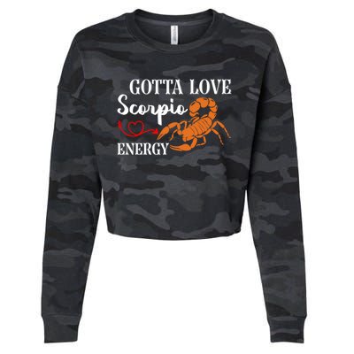 Scorpio Energy Zodiac Signs Scorpio Gift Cropped Pullover Crew