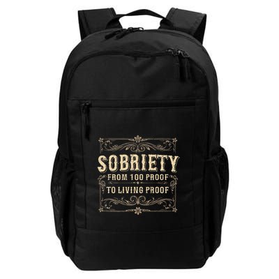 Sobriety Form 100 Proof To Living Proof Sober Aa Na Recovery Daily Commute Backpack