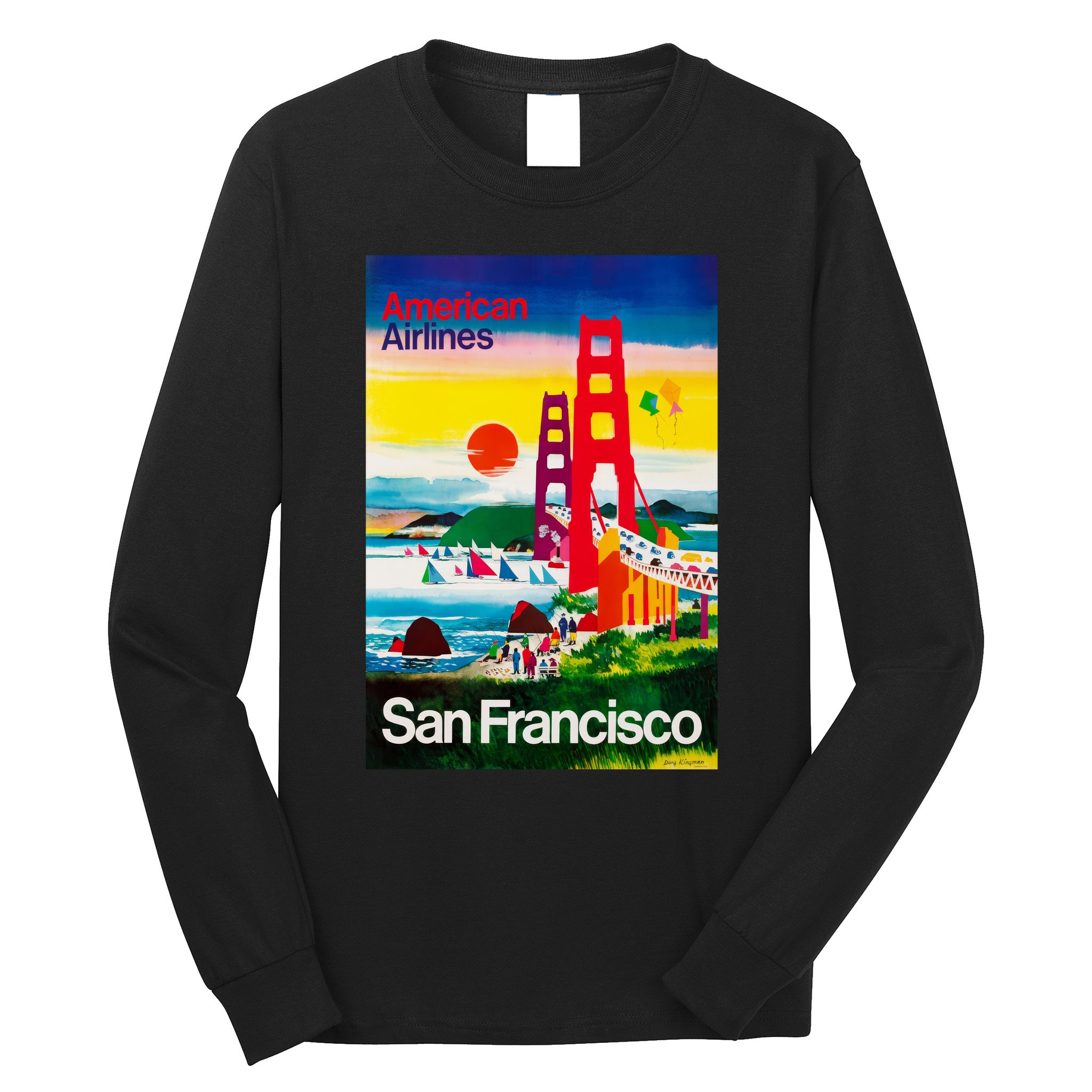 San Francisco 1971 Vintage Travel Poster Long Sleeve Shirt