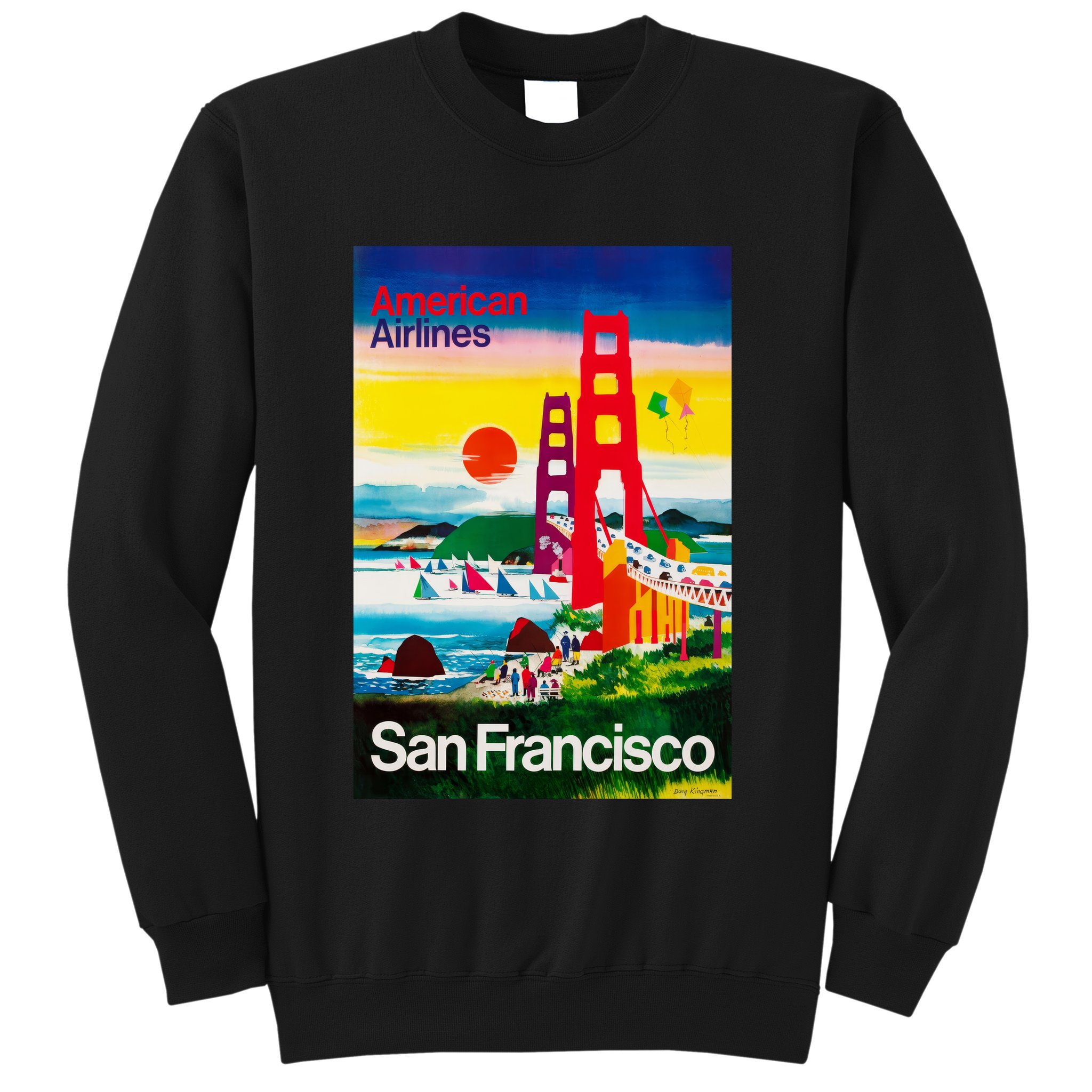 San Francisco 1971 Vintage Travel Poster Sweatshirt