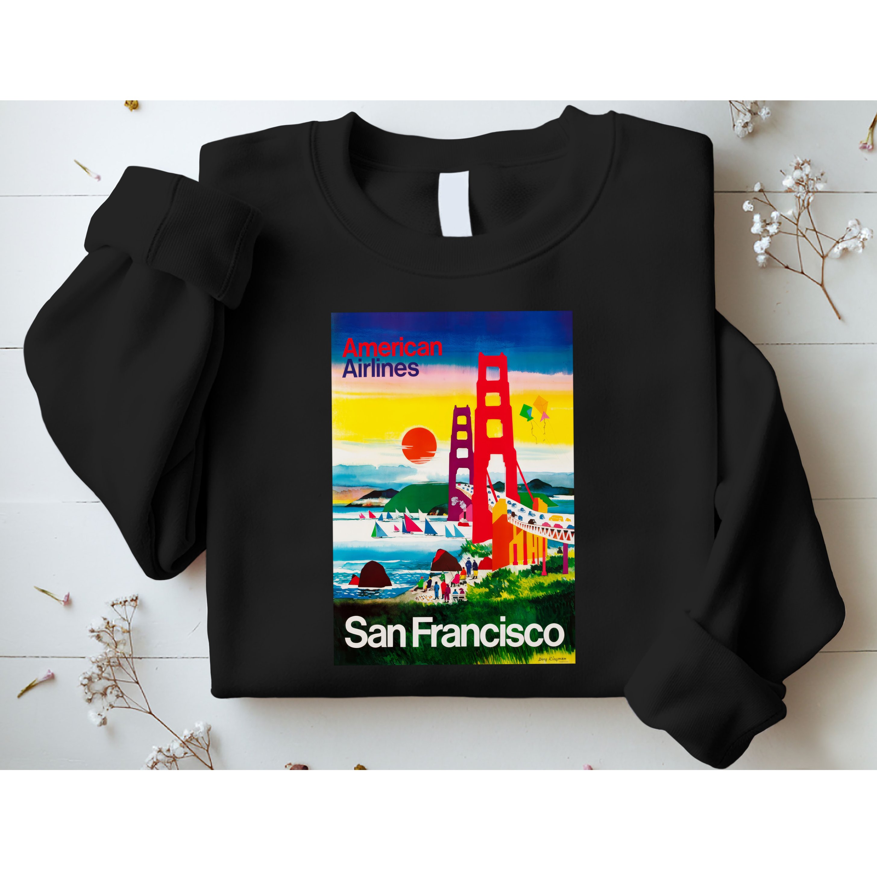 San Francisco 1971 Vintage Travel Poster Sweatshirt
