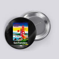 San Francisco 1971 Vintage Travel Poster Button