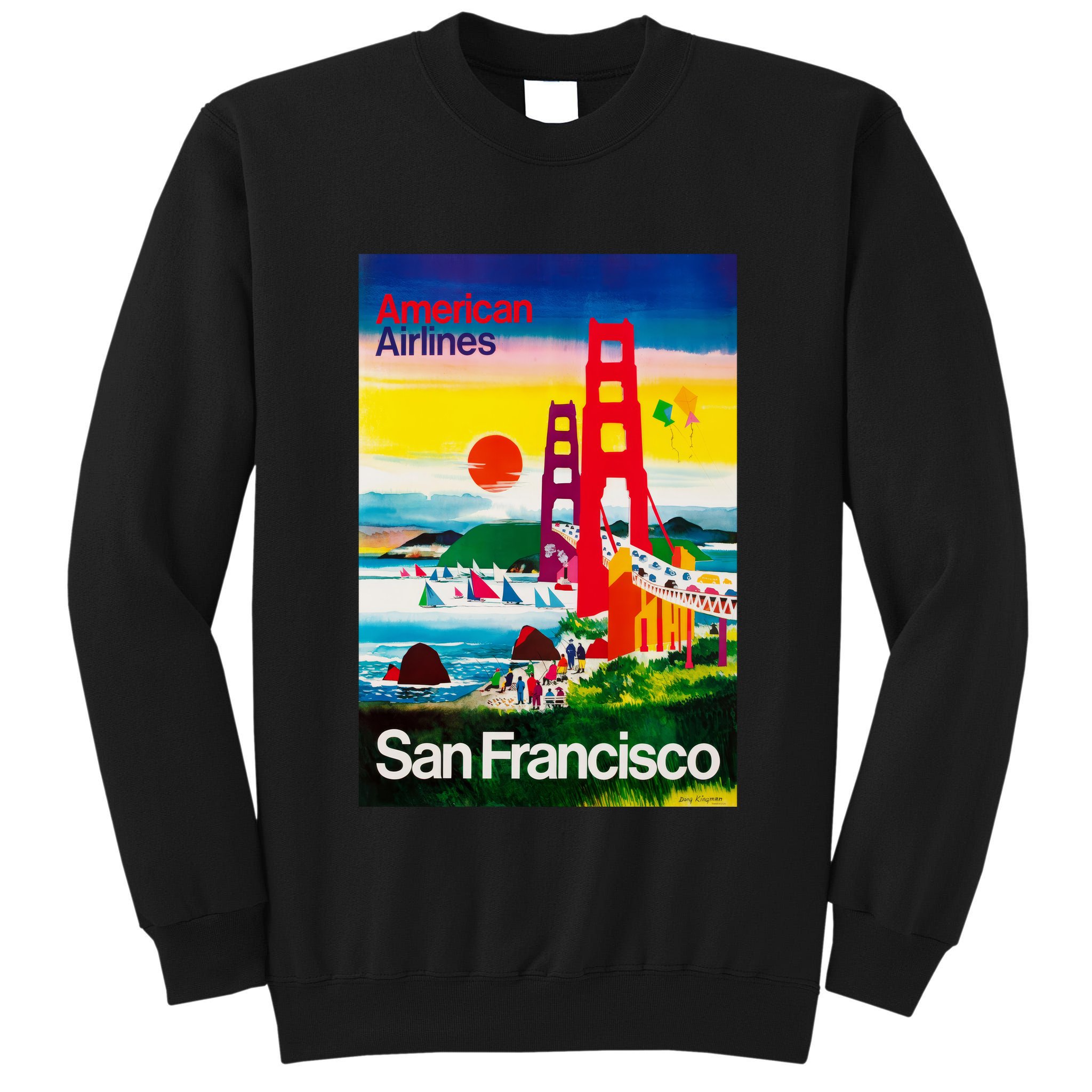 San Francisco 1971 Vintage Travel Poster Tall Sweatshirt