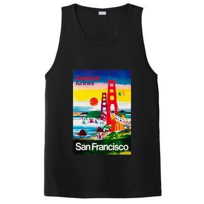 San Francisco 1971 Vintage Travel Poster PosiCharge Competitor Tank