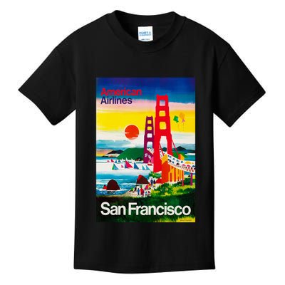 San Francisco 1971 Vintage Travel Poster Kids T-Shirt
