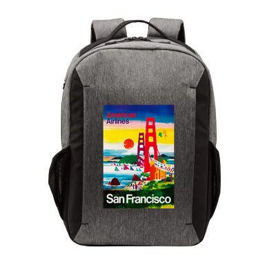 San Francisco 1971 Vintage Travel Poster Vector Backpack