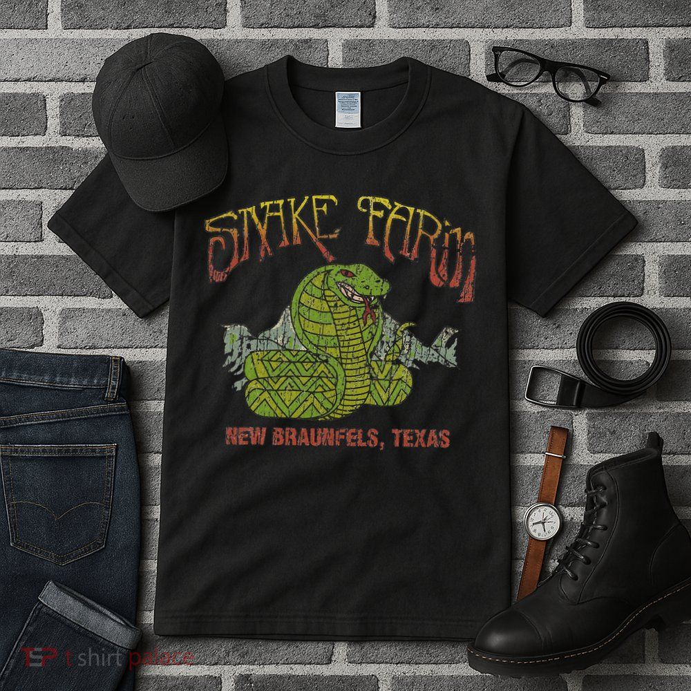 Snake Farm 1967 New Braunfels Vintage Cobra Reptiles Lover Tall T-Shirt