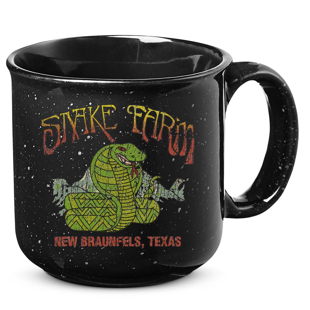 Snake Farm 1967 New Braunfels Vintage Cobra Reptiles Lover 15oz Campfire Ceramic Mug