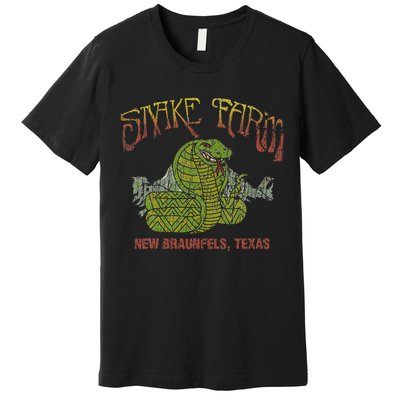 Snake Farm 1967 New Braunfels Vintage Cobra Reptiles Lover Premium T-Shirt