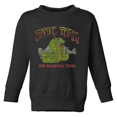 Snake Farm 1967 New Braunfels Vintage Cobra Reptiles Lover Toddler Sweatshirt