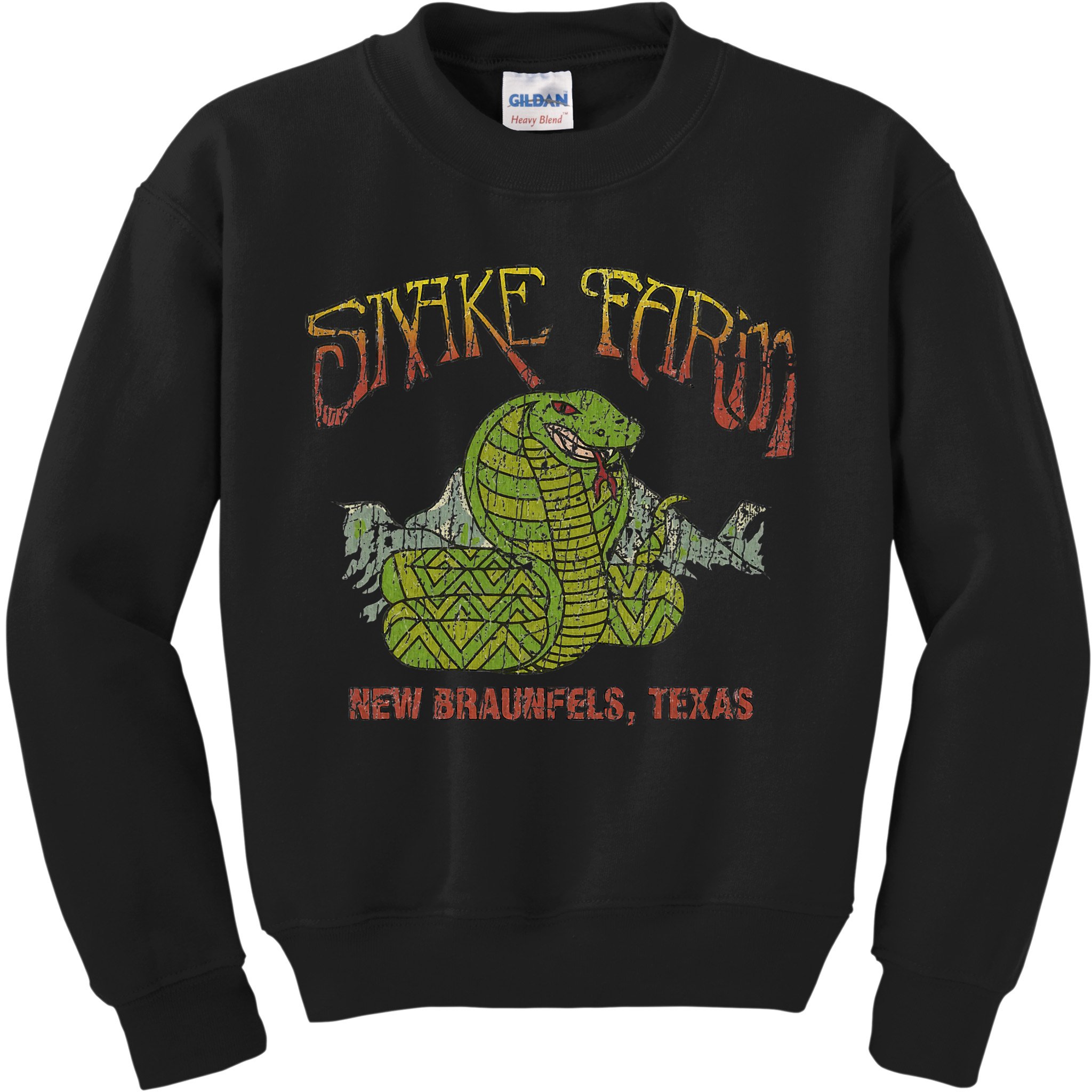 Snake Farm 1967 New Braunfels Vintage Cobra Reptiles Lover Kids Sweatshirt