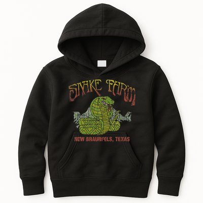 Snake Farm 1967 New Braunfels Vintage Cobra Reptiles Lover Kids Hoodie