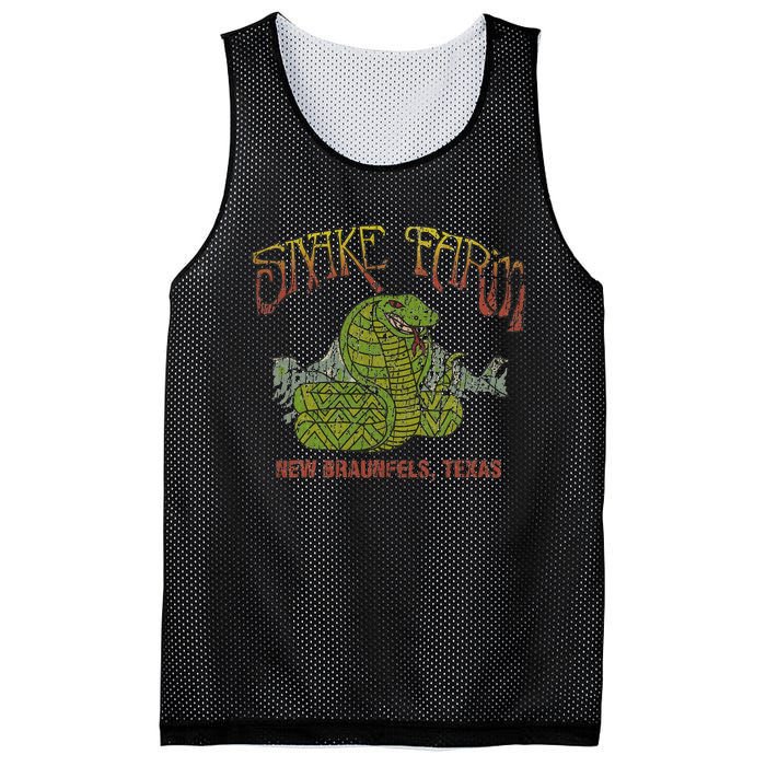 Snake Farm 1967 New Braunfels Vintage Cobra Reptiles Lover Mesh Reversible Basketball Jersey Tank