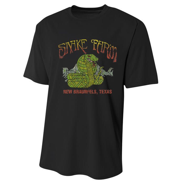 Snake Farm 1967 New Braunfels Vintage Cobra Reptiles Lover Performance Sprint T-Shirt