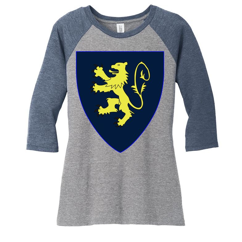 Scotland Football 150th Anniversary Scottish Women's Tri-Blend 3/4-Sleeve Raglan Shirt