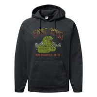 Snake Farm 1967 New Braunfels Vintage Cobra Reptiles Lover Performance Fleece Hoodie