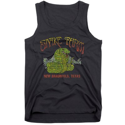 Snake Farm 1967 New Braunfels Vintage Cobra Reptiles Lover Tank Top